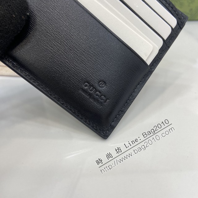Gucci專櫃古馳最新款Marmont系列皮革雙折錢包男士短夾 jh2418型號：428726